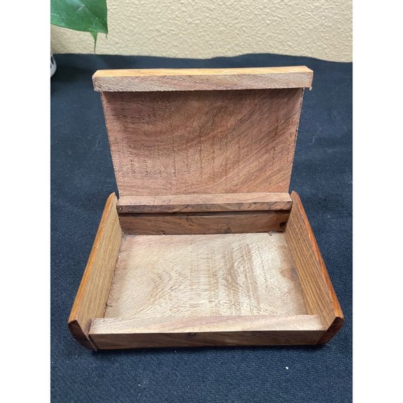 Wooden Jewelry Box One Compartment Storage - Picture 5 of 8